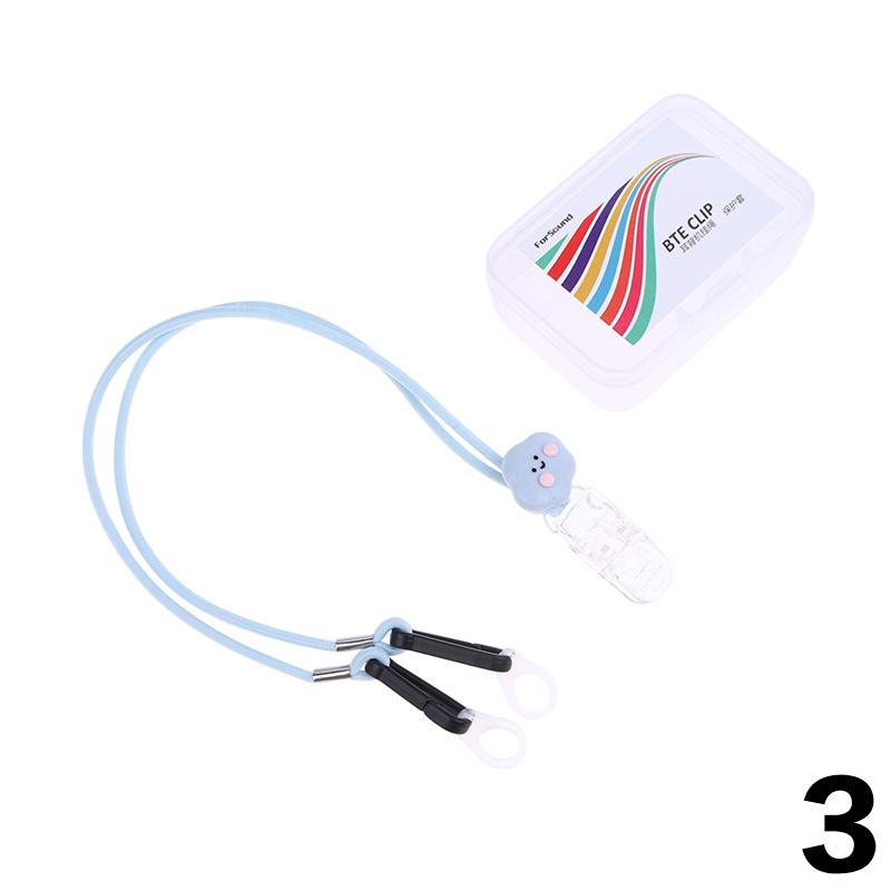 

Шнурок-ремешок для слухового аппарата Мультяшный Модный Прекрасный Зажим-держатель для BTE слухового аппарата Для Детей Детей Пожилых Противопотеря Двойной Слух 3