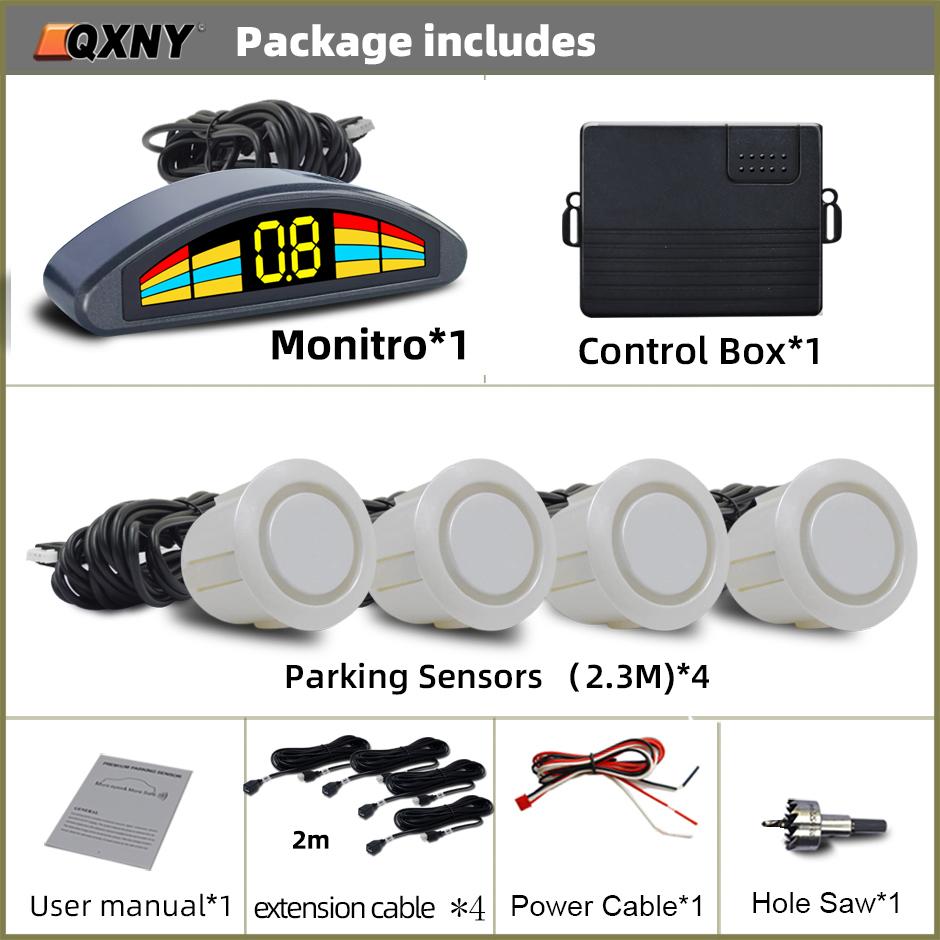 Professional Front Parking Sensor Kit Auto Car Prefix Parktronic Vehicle Assistant System Buzzer Alarm Volume Not Backup Radar
