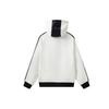 FILA Fleece Sports Knit Hooded Jacket Women jackets Cloud-Mushroom-White F11W118503FWT