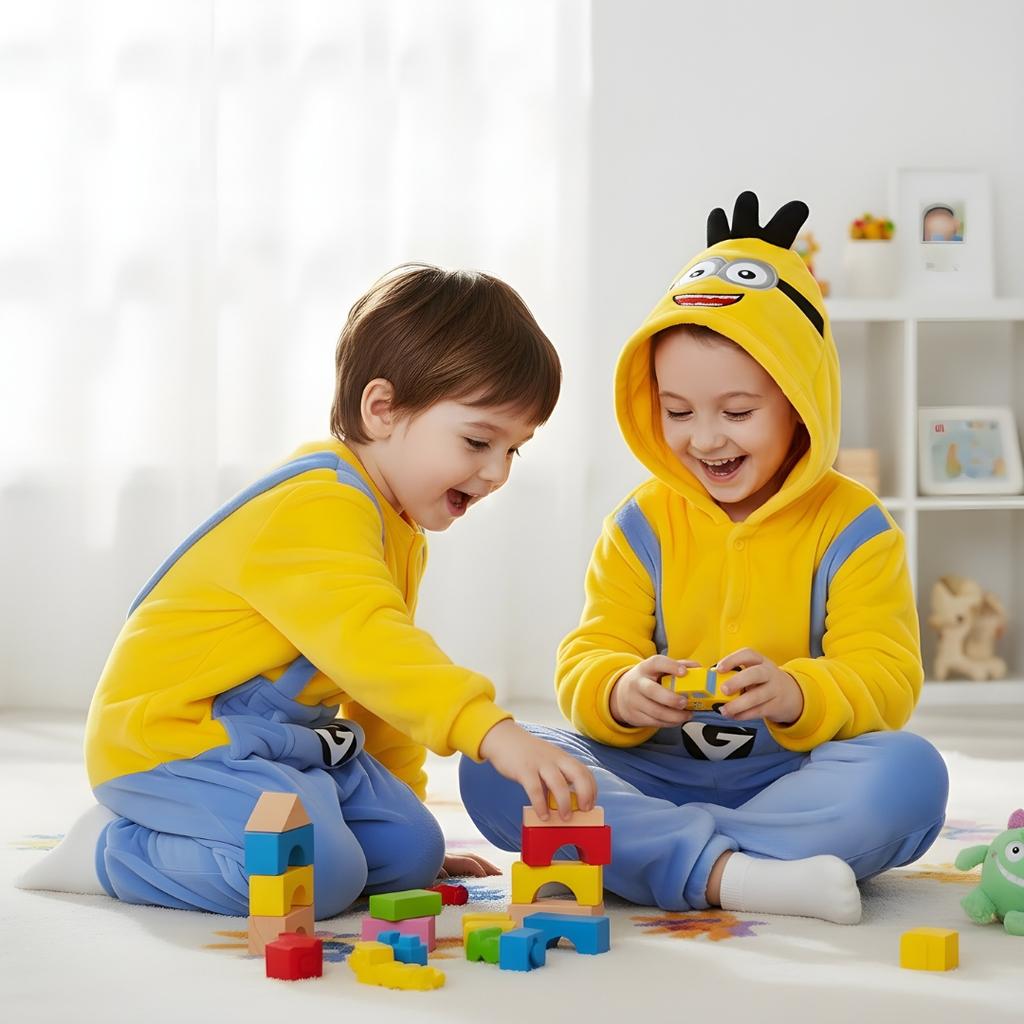 Piżama Onesie Kigurumi Kostium Przebranie Minionek Dzieci 115-125Cm