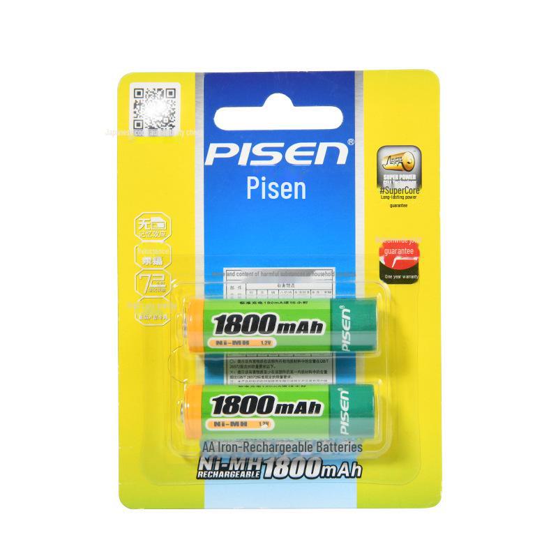 

Перезаряжаемые аккумуляторы PISEN AA NiMH, 4 штуки: Два 2500 мАч и два 1300 мАч
