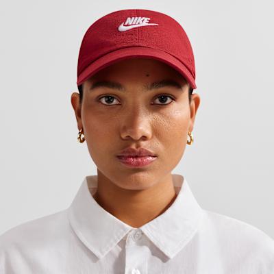 Nike Cotton Baseball Caps Unisex Dark Team Red/White L/XL