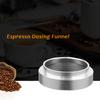 Espresso Dosing Funnel 53mm Stainless Steel Coffee Dosing Ring Magnetic Portafilter Dosing Ring Replacement Coffee Powder Funnel