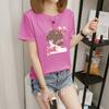 Women's short-sleeved t-shirt women's summer new Korean version cartoon student crew-neck bottoming shirt