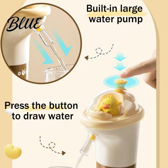 Universal Fit Water Bottle Dispenser USB Electric Pump for Bottles Cute Duck Drinking Automatic Dispenser Portable Jug Home Office Camping,