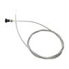 Lawn Equipment Replacement Control Cable, 96 Inch Pull Cable with Metal Sheath, Knob End and Threaded Mounting Hardware for Mower Service