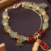Retro Fortune Jade Bracelet: Ancient Style Lucky Charm for Prosperity and Elegance