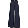 Women's Vintage Topstitch Wide-Leg Jeans