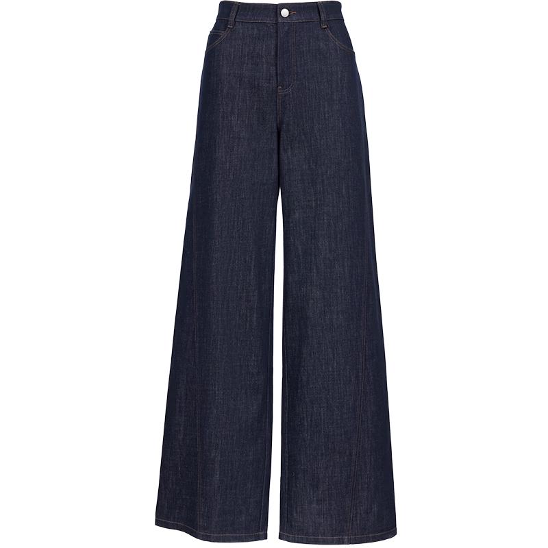 VEROMODA Women s Vintage Topstitch Wide-Leg Jeans S