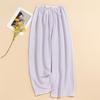 Women's Casual Fashion Sleep Pants Striped Loungewear Pants Wearable As Outerwear High-Waisted Pants