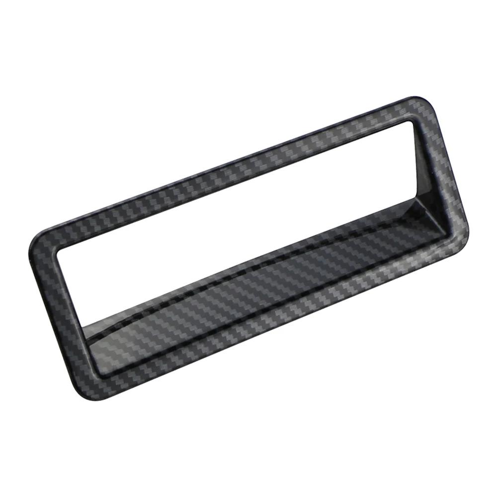 For Isuzu D-max Dmax 2021 2022 2023 Head Light Lamp Switch Panel Cover Trim Caron Fiber Decoration Sticker Interior Accessories