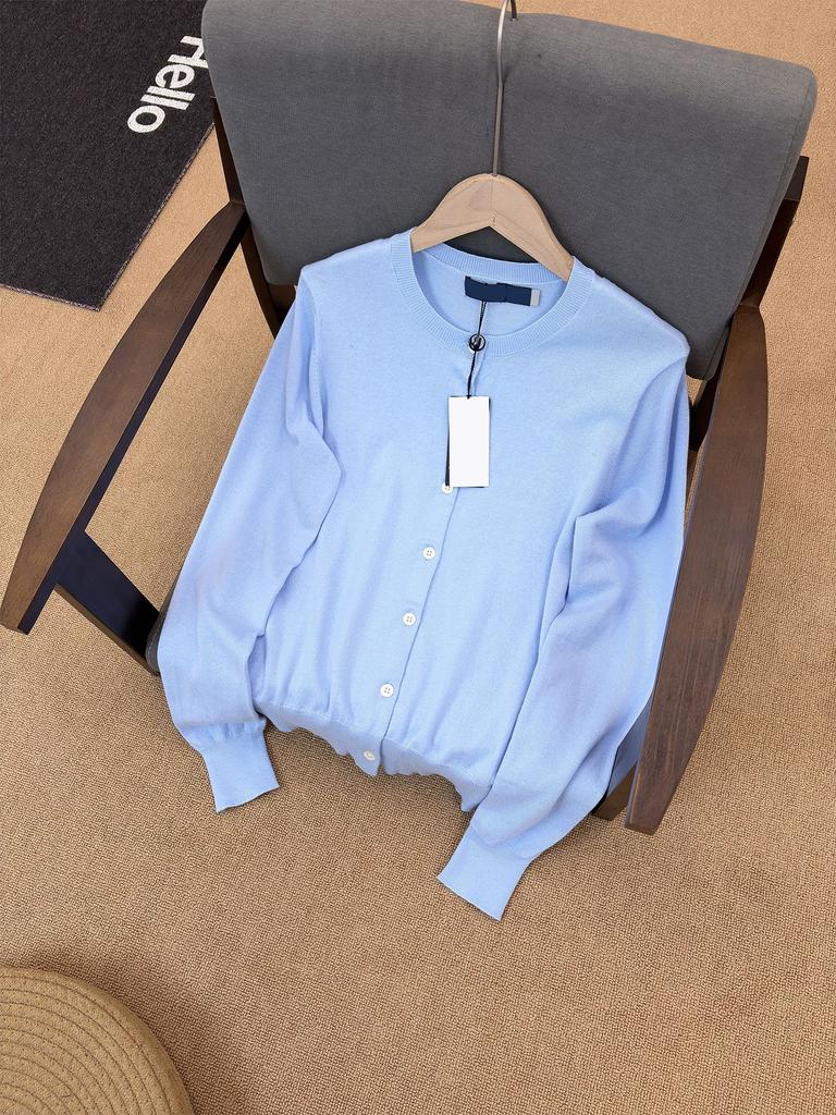 [Top Version] Scan the Code RL Pony Clean Surface Knitted Cardigan To Show Thinness, Casual Lazy Style, Spring and Summer Literary Style