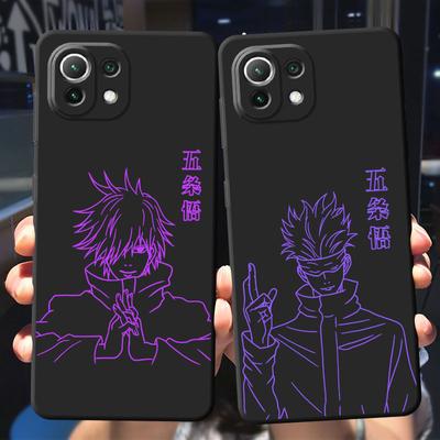 Cartoon Jujutsu Kaisen Fall Für Samsung Galaxy S22 S21 Hinweis 20 Ultra 10 Plus 8 9 S23 5g S20 s22 Zurück Schwarz Soft Cover Funda