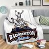Badminton Customize Your Name Blanket Warm Comfortable And Soft Blankets Are Suitable For Home Lunch Break Blanket Office Sofa Sofa Gift To Relatives