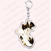 Heiß Populär Anime Cartoon Dämon Figur Schlüsselanhänger für Zubehör Tasche Angel Dust Schlüsselanhänger Ring Schlüsselring Schmuck Fans Freunde Geschenke