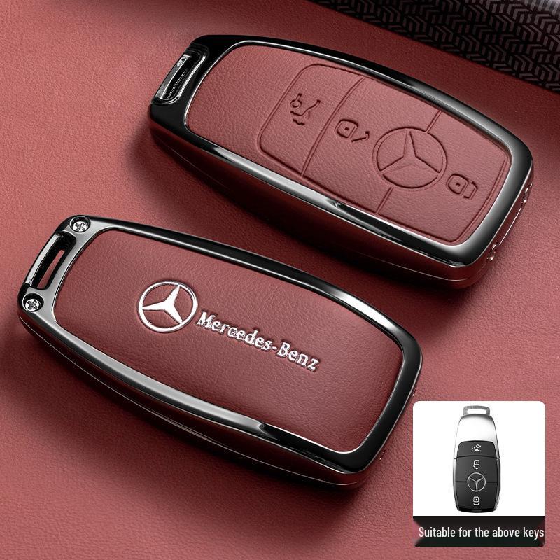 Premium Key Case for Mercedes-Benz E300L: Fits E-Class, C-Class, C260L, C200L, A200L, GLC300L