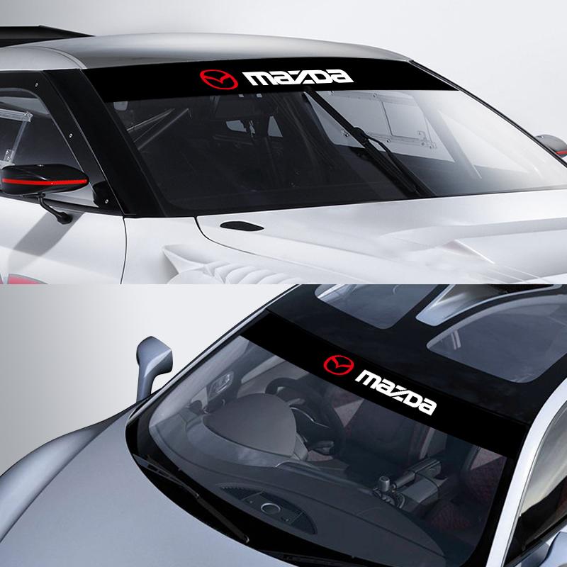 Autoaufkleber für die Frontscheibe vorne und hinten dekoratives Emblem für Mazda 3 5 6 323 626 CX-3 CX-4 CX-5 CX-7 CX-9 Axela 6 RX8 7 MX3