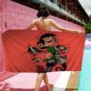 G-Gaston Lagaffe Anime Bath Towel Microfiber Soft Water Absorbing Breathable For Girl Kids Decorative Cartoon Beach Towel