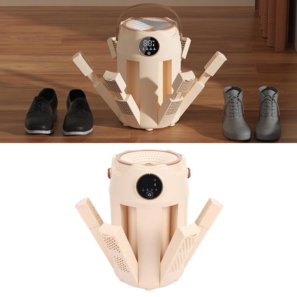 Shoe Dryer Portable Foldable Constant Temperature Timer 6 Claws Fast Drying Shoe Machine
