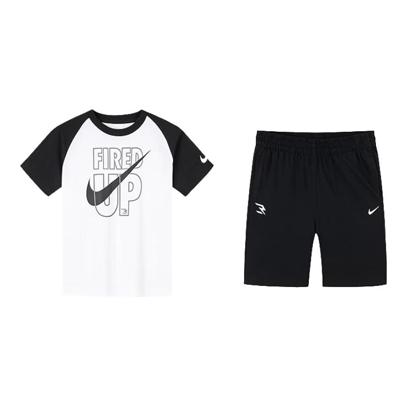 Nike Kids' Cotton Short Sleeve T-Shirt & Shorts Set
