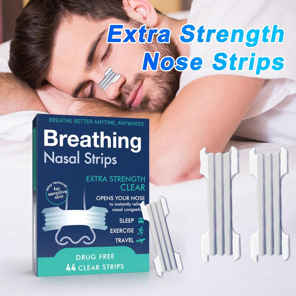 Breathing Nose Strips Extra Strength Sport Nasal Strip Better Sleep Non-Invasive Anti Snoring Strips for Adult Child