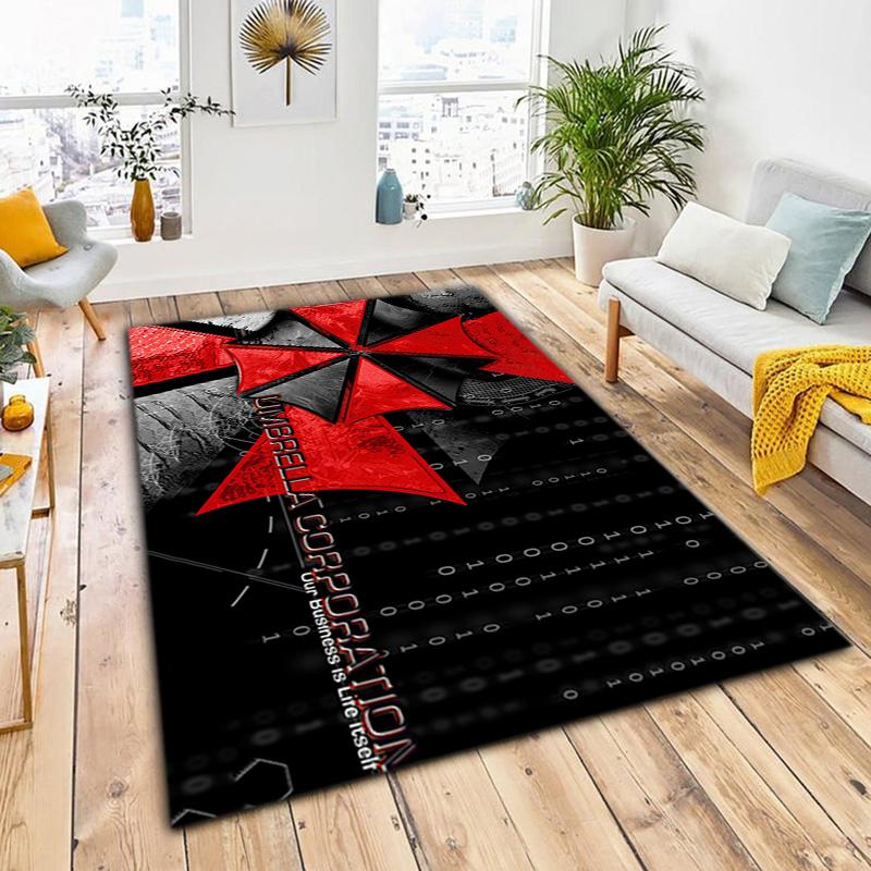 Gioco Sci-Fi Resident Evil, Umbrella Corporation, tappeto morbido, soggiorno di casa, tappetino per sedia da ufficio, zerbino, zerbino tappeto U4