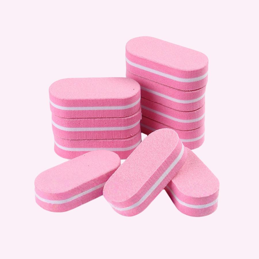 10/20Pcs Mini Nail Buffer Block Sponge Files, Double Color Buffing Sanding File Pedicure Manicure Tool Acrylic Gel Salon Supplies Accessories