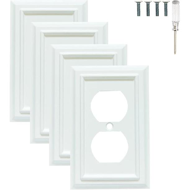 Wall Plates, Duplex Outlet Covers, Toggle Light Switch Plates, Decorator Light Switch Cover, Bamboo Fiber Material Standard Size Wall Plates of