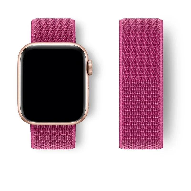 Nylon Band for Apple Watch Strap 49mm 45 41mm 44mm 40mm 42mm 38mm Adjustable Elastic Bracelet iWatch Ultra Series 9 3 4 5 SE 678