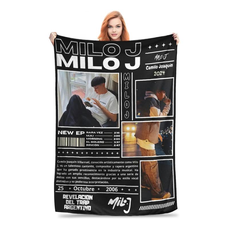 Manta Supersuave Milo J Con Dise?o De Rapero Argentino, De P S