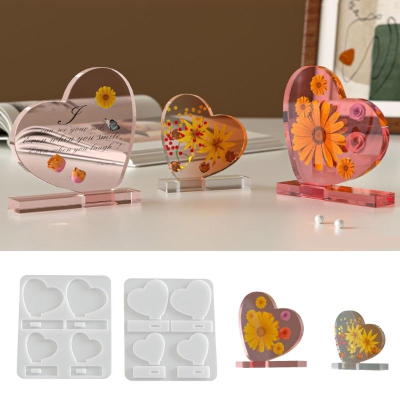 Reusable Heart Shape Silicone Mould For Quick Demolding And Craft Efficiency