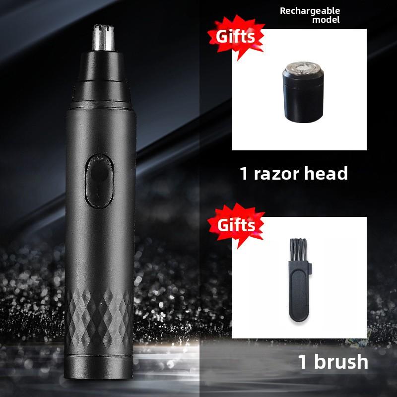 Electric Nose Hair Trimmer, Small Razor, Stainless Steel Head for Women, Waterproof Hand Charging, Hole Plucking Machine