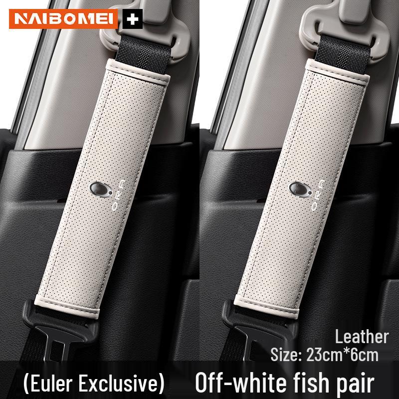 ORA Good Cat Car Seat Belt Shoulder Pad Protector for Lightning, Ballet, Black, and White Cat Models - Interior Accessory.
