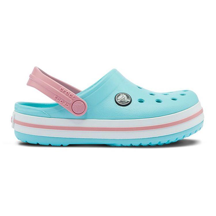 Crocs Bayaband Crocband Casual Clogs Non-Slip Durable Sandals Kids Sandals Blue White 207006-4S3