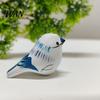 Durable Bird Figurine Handmade Wooden Carving Statue Miniature Wildlife Sculpture for Living Room Office Desktop TV Stand Decor Gifts Lovers