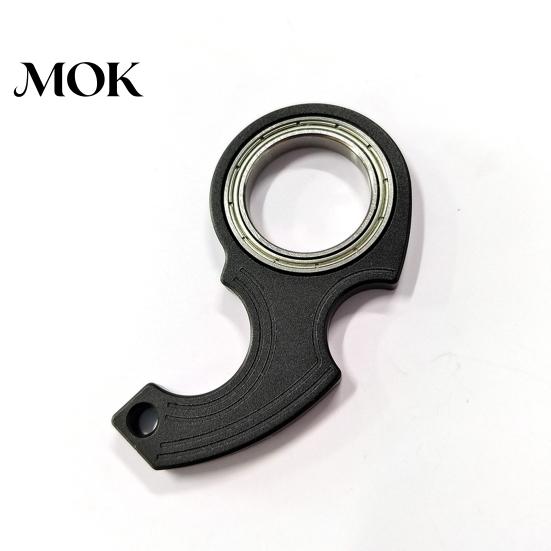 Decompression Fidget Spinner Portable Keychain Heavy Duty Metal Stress Relief Pocket Size Key Ring Kids Adults Index Finger Exercising Spinning