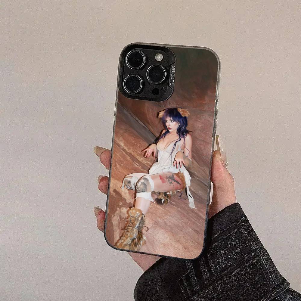 

B-Basquiats Art Silver Plated Inside Phone Case For IPhone 17 16 15 14 11 12 13 Pro Max Plus X XR XS Max Colored iPhone 14 pro