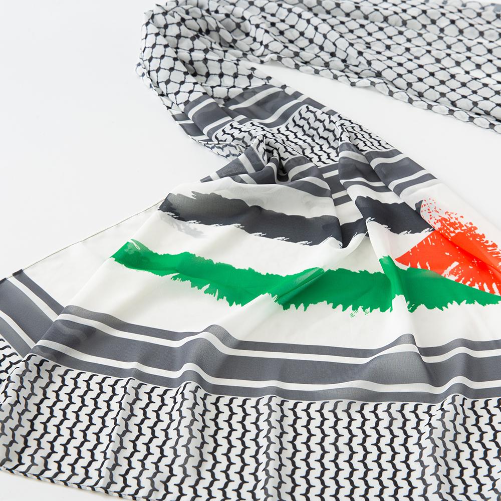 Nuovo Kuffiyeh Hijab Sciarpa in Chiffon Sciarpe Musulmane Islamiche Sciarpa Echarpe Traspirante Foulard Hijab da Donna Stampati