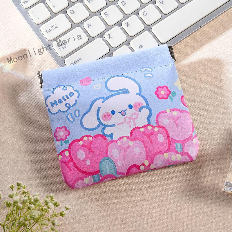 Unisex úložný sáček na datové kabely a kosmetiku s automatickým uzávěrem – přenosná peněženka na mince