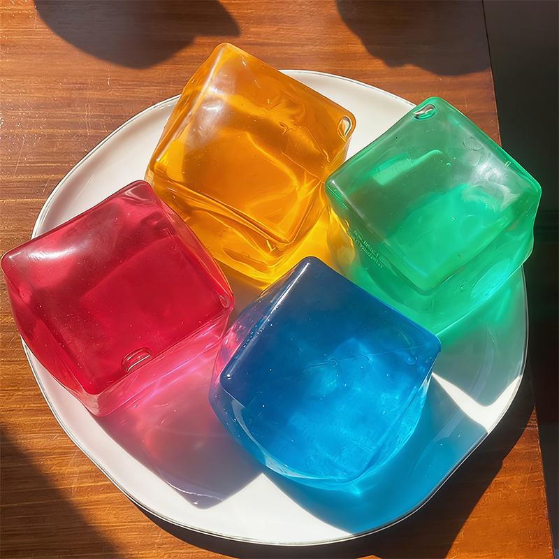 Super Crystal Maltose Ice Cube Maltose Pinch Decompression Toy Relieve Squeeze Toy Anti-stress Sensory Toy For Kids Adults Gift