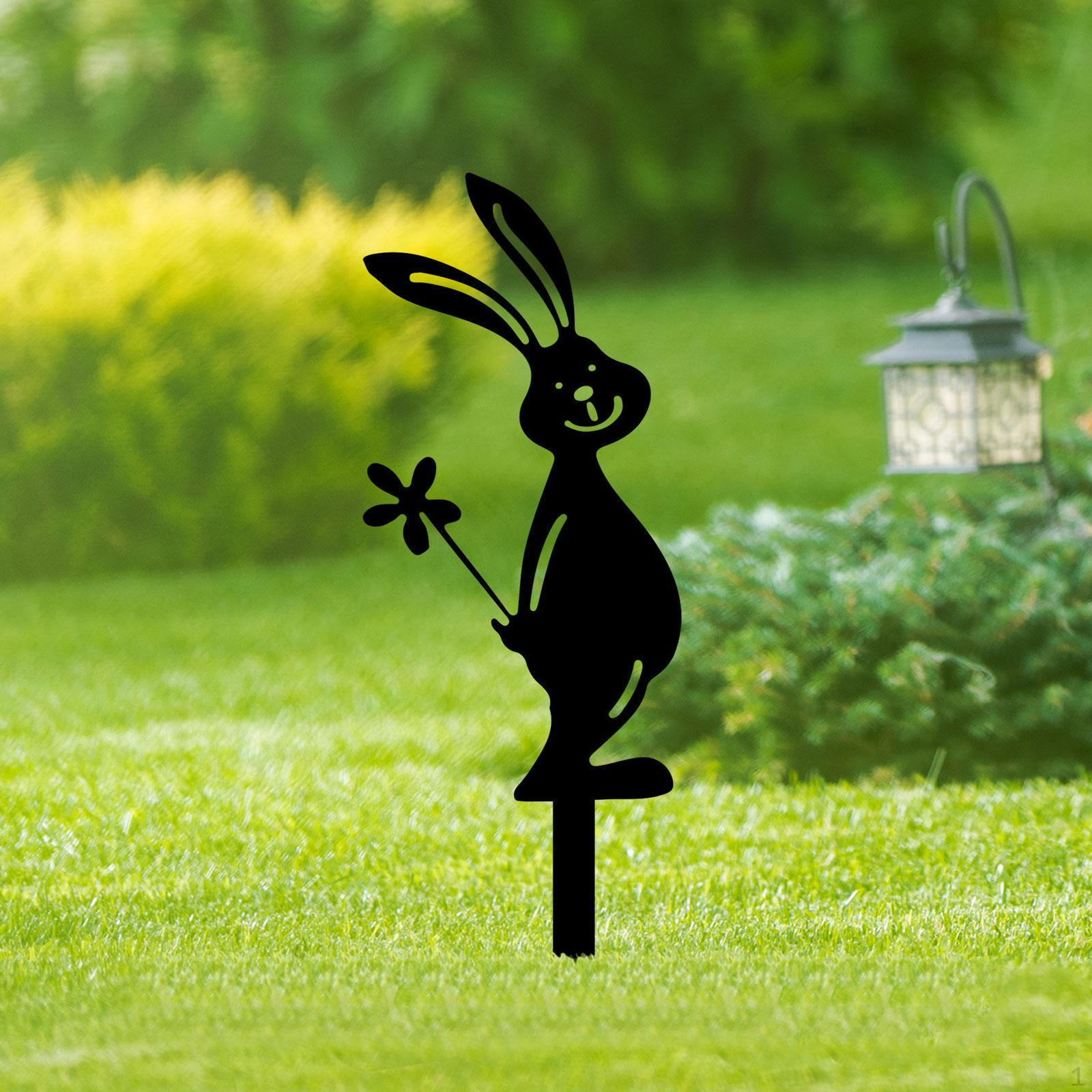 

Декоративный садовый колышек Металлическое украшение Простое в использовании Искусство Двор для улицы 12cmx18cm