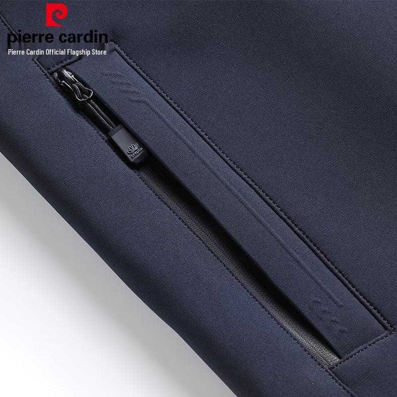 Pierre Cardin Men's Windproof Wrinkle-Resistant Stand Collar Jacket