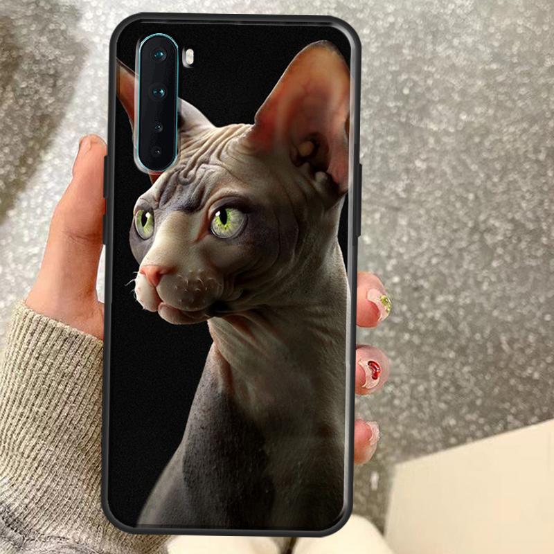 Sphinx Cat Printing Drawing Case For OnePlus 13T 10T 8T 10 Pro 15 13 12 11 15R 13R 12R Nord CE 5 2 3 4 Lite N20 N30 Coque