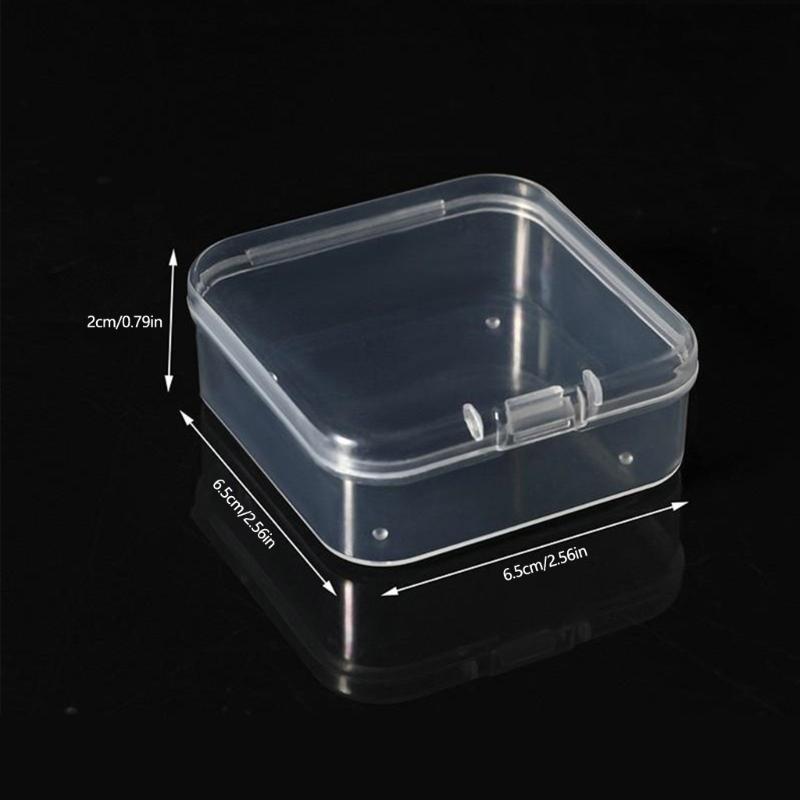Clear Plastic Mini Square Jewelry Box For Necklaces And Bracelets Lightweight Storage For Daily Use And Gift Packaging