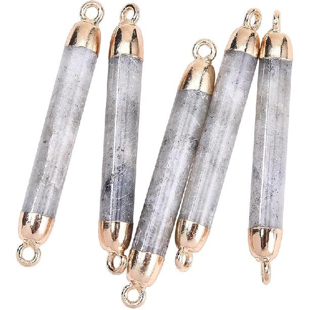 LiQunSweet 10 Pcs Genuine Amethyst Semi-Precious Gemstone Quartz Stone Heart Shape Pendants Bulk for Women Jewelry Necklace Making Findings