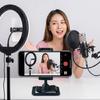 Ergonomic Design Phone Microphones Stand Base For Stable HandsFree Operation