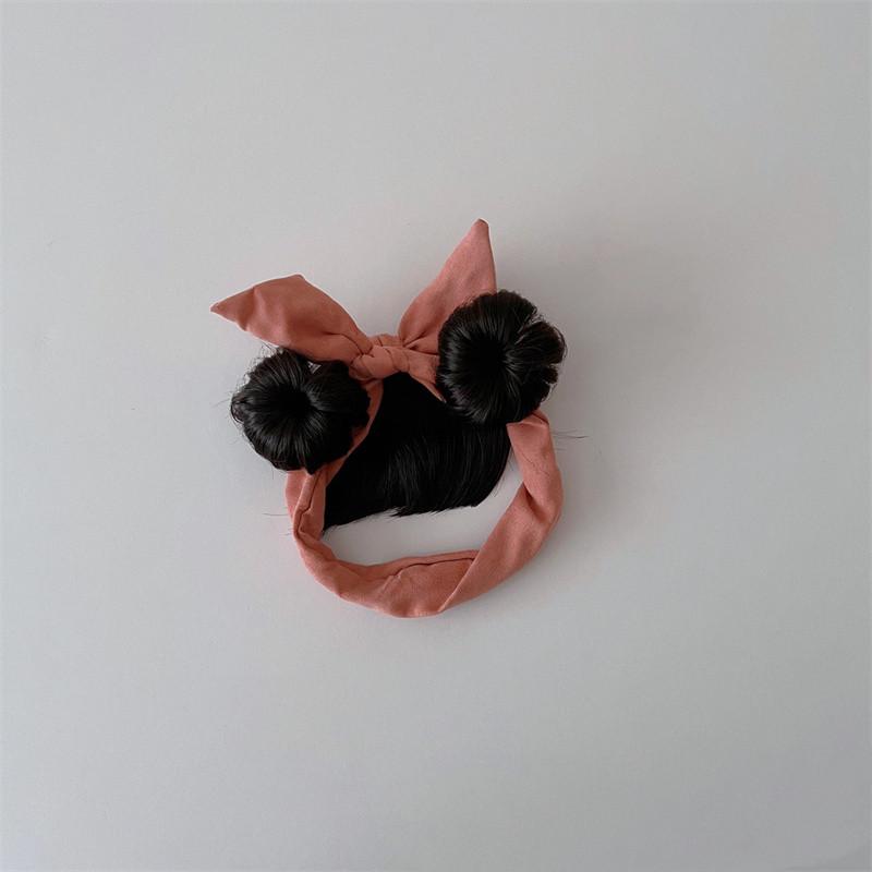 Hair Accessories Fashion Cute Newborn Children Kids Girls Bow Hair Wig Hat Hairpiece 0-1Y Infant Baby Girl Headbands Headwear