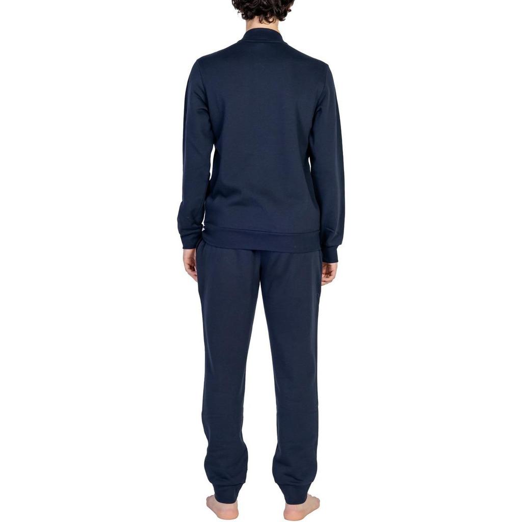Emporio Armani EA7 Logo Letter Print Stand Collar Casual Sports Suit Men Suits Navy-Blue 112115-4F571-BLUE