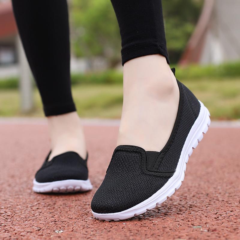 Женские ультралегкие одношаговые туфли для мам большого размера с дышащей сеткой — фото 15