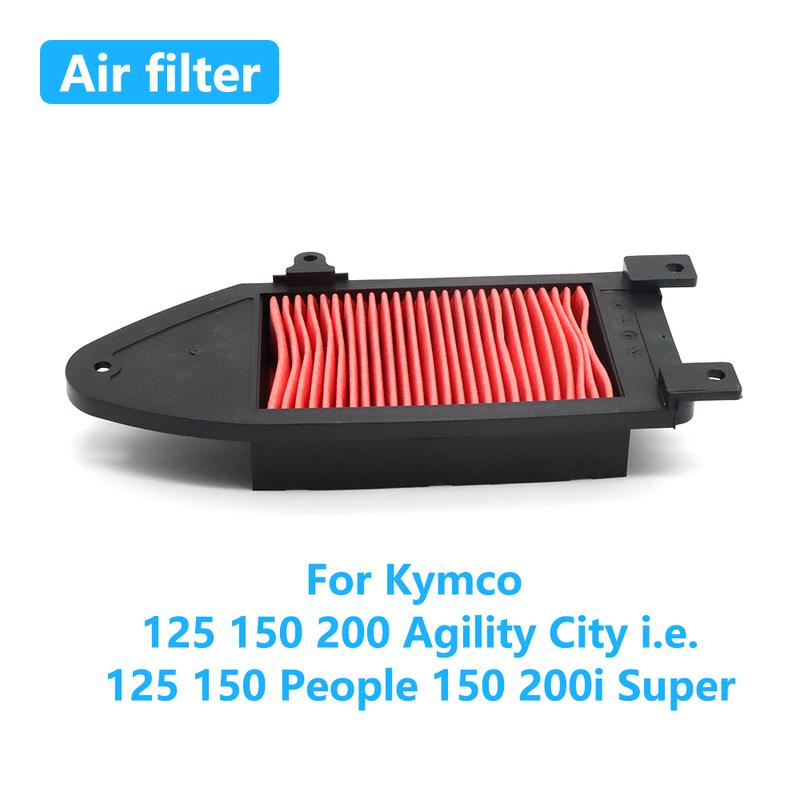 Motorcycle High Flow Air Filter For Kymco 125 150 200 Agility 125 150 People 150 200i Super Intake Cleaner Accessories